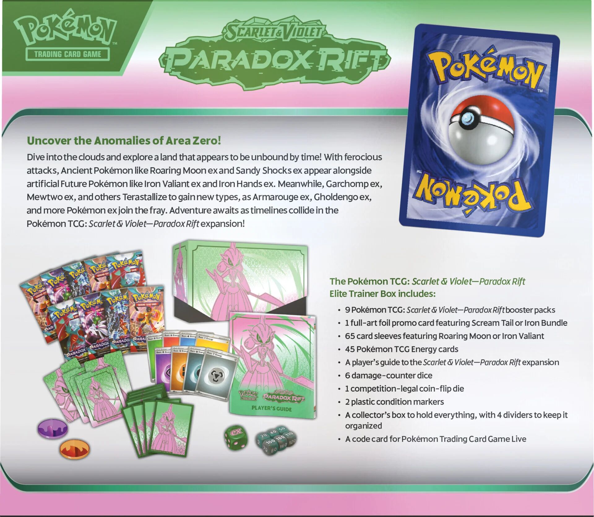 Pokémon TCG: Scarlet & Violet - Paradox Rift Elite Trainer Box Iron Valiant - EN